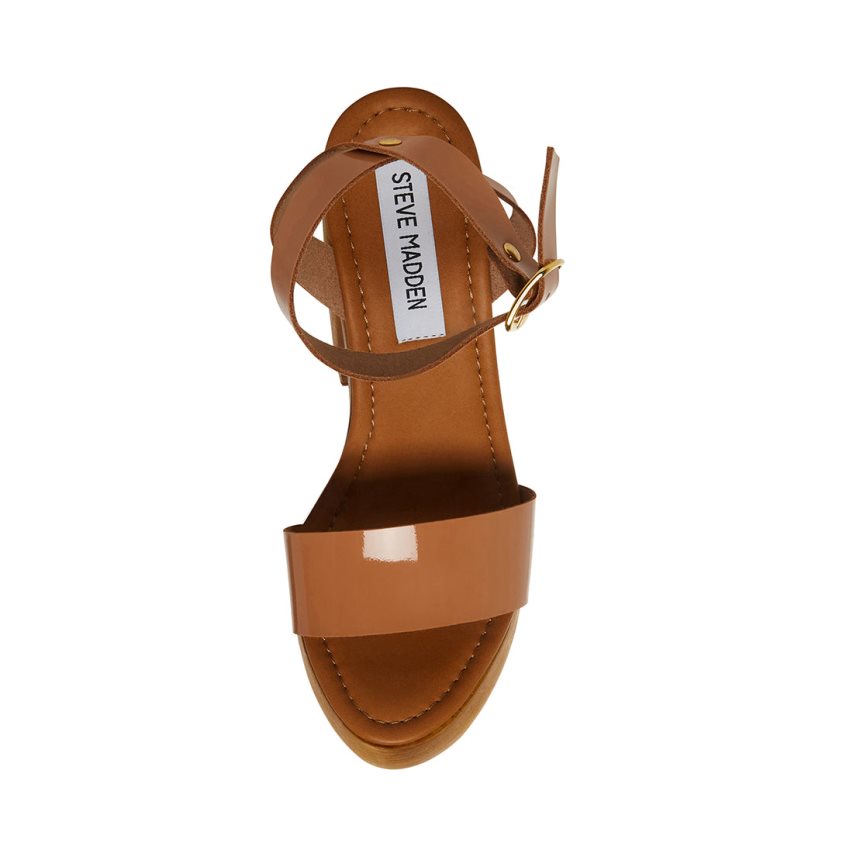 Sandalias Tacones Steve Madden Alessia Charol Mujer Marrones | ES BW1809